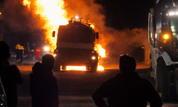 Lefkoşa’da tanker yangını