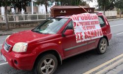 Rum hayvancılardan tabutlu eylem