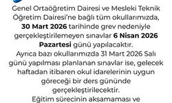 Milli Eğitim Bakanlığı’ndan yapılamayan sınavlara ilişkin açıklama