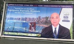 Londra'da "Kıbrıs'ı özgürleştirme" afişi!