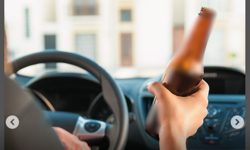 Alkollü sürücü yayaya çarptı