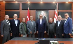 Karavezirler, Kıbrıs Türk Belediye Başkanları Derneği yönetimini kabul etti