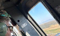 Ara bölgede helikopterle inceme