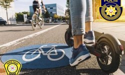 Polis, elektrikli scooter kurallarını hatırlattı, uyarılarda bulundu