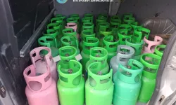 Metehan'da kaçak gaz ele geçirildi