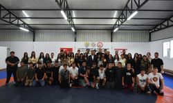 LAÇ Güreş Salonu törenle açıldı