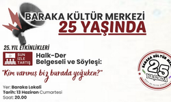 Baraka Kültür Merkezi’nde Halk-Der belgeseli ve söyleşi