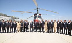 Cevdet Yılmaz KKTC’ye geldi, Yangın Söndürme Helikopteri'ni teslim etti