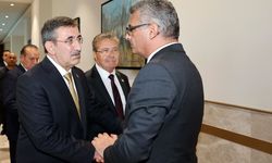 Cumhurbaşkanı Erhürman, Türkiye Cumhurbaşkanı Yardımcısı Yılmaz’ı kabul etti