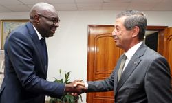 Bakan Ertuğruloğlu, BMGS'nin Kıbrıs Özel Temsilcisi ve UNFICYP Misyon Şefi Diagne ile görüştü