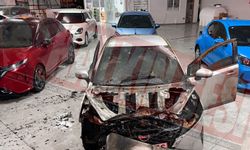 Lefkoşa’da bir oto galeride araç kundaklandı, iki kişi Ercan'da tutuklandı