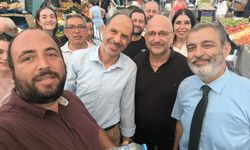Özersay, Girne Açık Pazarında esnaf ve vatandaşla bir araya geldi