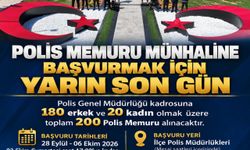 Polis memuru münhali için başvurular yarın sona erecek