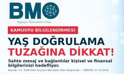 Bilgisayar Mühendisleri Odası'ndan yaş doğrulama mesajlarıyla ilgili uyarı