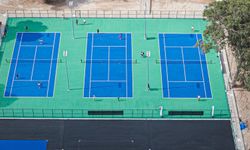 Gazimağusa tenis kompleksinde ilk etap tamamlandı