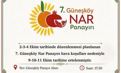 Güneşköy Nar Panayırı, 9-10-11 Ekim’e ertelendi