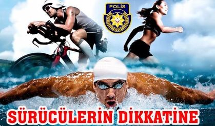 Mehmetçik’te Pazar günü yapılacak triatlon yarışı nedeniyle trafik kontrollü sağlanacak