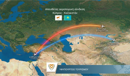 Kazakistan’dan Güney Kıbrıs’a doğrudan uçuşlar başlıyor