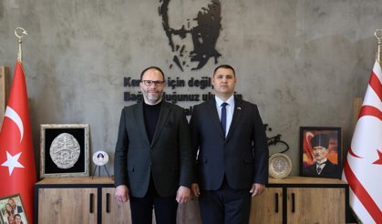 Sadıkoğlu, SSTB İskele Bölge Müdürlüğü görevine atanan Balcı’yı kabul etti