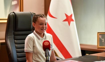 Öztürkler, makamını Şht. Yalçın İlkokulu öğrencisi Rana Dalay'a devretti