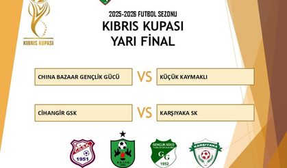 Kıbrıs Kupası'nda yarı final kuraları çekildi..!