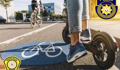 Polis, elektrikli scooter kurallarını hatırlattı, uyarılarda bulundu