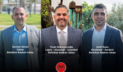 CTP, üç belediyede daha adayını açıkladı