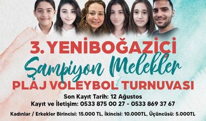 3. Şampiyon Melekler Plaj Voleybolu Turnuvası başlıyor