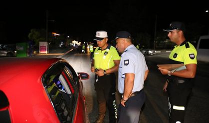 Polisten beş ilçede asayiş ve trafik denetimi
