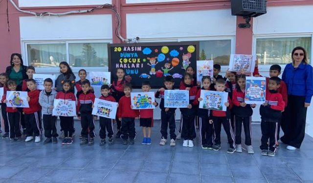 Haspolat İlkokulu öğrencileri, çocuk haklarının farkında