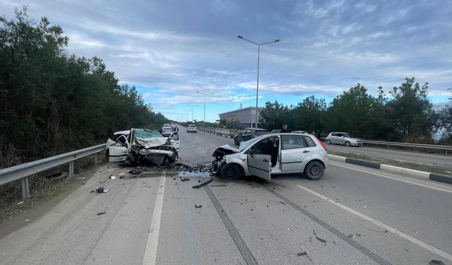 Girne'de zincirleme trafik kazası