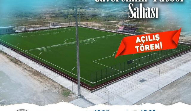 Güvercinlik futbol sahası hizmete açılıyor