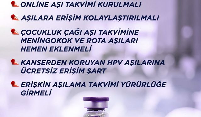 KTTB: “Aşıya ücretsiz erişim mümkündür; sağlık haktır, Sağlık Bakanlığı bu hakkı sağlamalı"