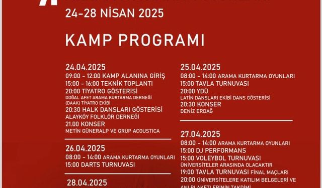 Üniversiteler Arama Kurtarma Oyunları bugün başlıyor