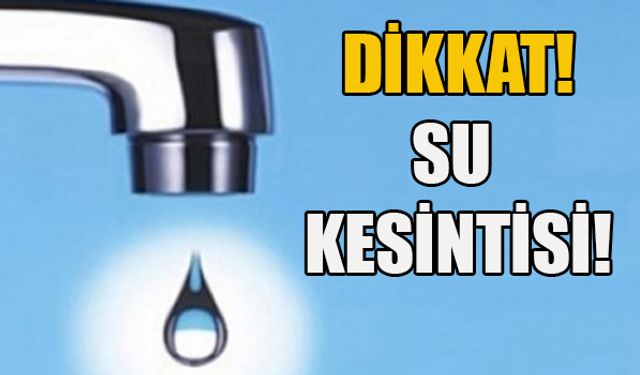 Gazimağusa'ya 3 gün su verilemeyecek