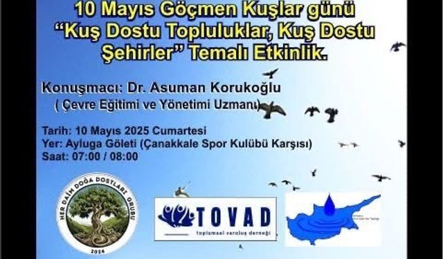 Her Daim Doğa Dostları tarafından Dünya Göçmen Kuşlar Günü etkinliği düzenleniyor