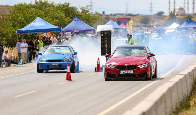 Hamitköy çevre yolunda Hansgrohe Drag Yarışı yapılıyor