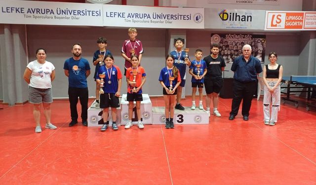 Masa Tenisinde En İyi U13'ler sahnedeydi
