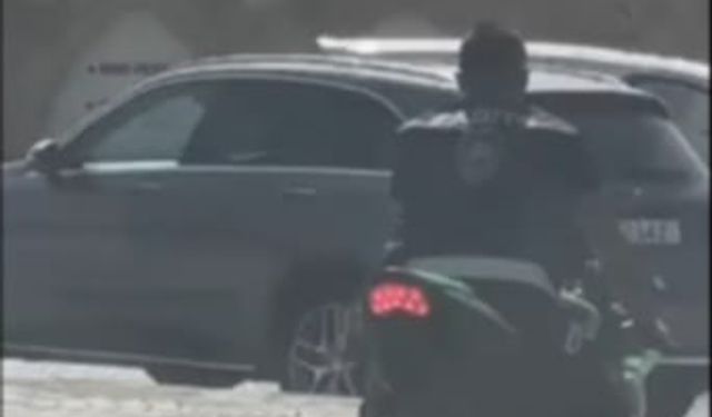Koruyucu başlık takmayan motosiklet sürücüsü aleyhinde yasal işlem başlatıldı