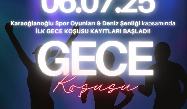İlk Gece Koşusu 6 Temmuz’da yapılacak