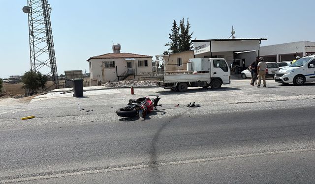 Girne’de trafik kazası: 1 yaralı