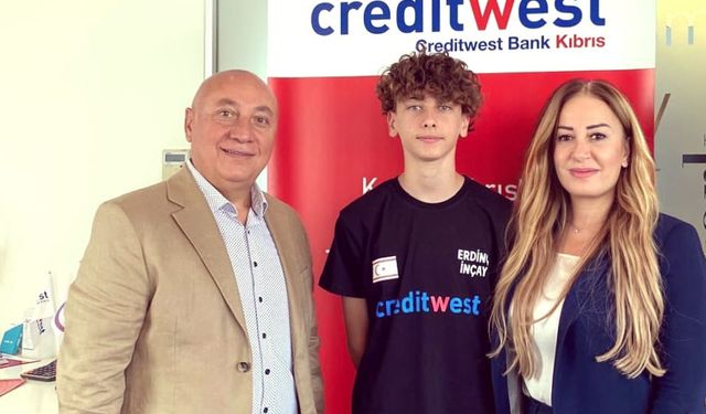 Milli sporcu Erdinç İnçay’a Creditwest Bank’tan destek