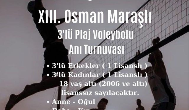 DAÜ 13. Osman Maraşlı Anı Turnuvası başlıyor