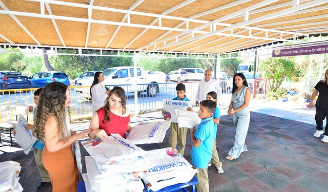 Lefke Belediye Başkanı Kaya’dan özel öğrencilere anlamlı ziyaret