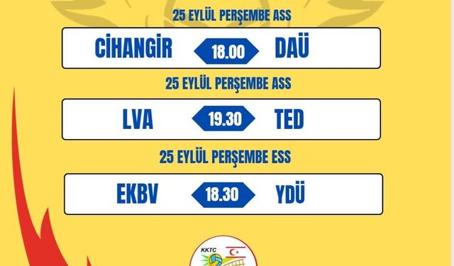 Voleybolda yeni sezon 24 Eylül Çarşamba akşamı başlıyor