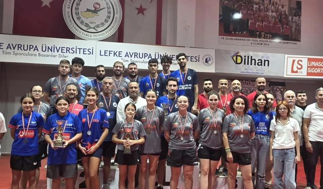 Masa Tenisinde KTSYD Kupası Şampiyonları ARUCAD ve LAÜ