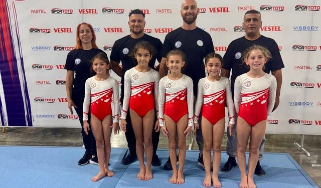Cimnastikçi minik kızlarımızdan, İstanbul’da başarılı temsiliyet