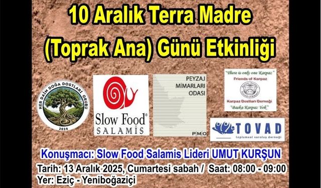 “Toprak Ana Günü” etkinliği cumartesi Yeniboğaziçi’nde düzenlenecek