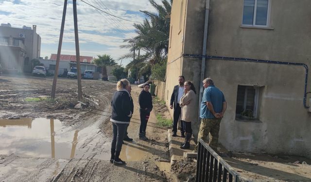 Çavuş, sel felaketinin ardından Dikmen’de hasar tespitinde bulundu