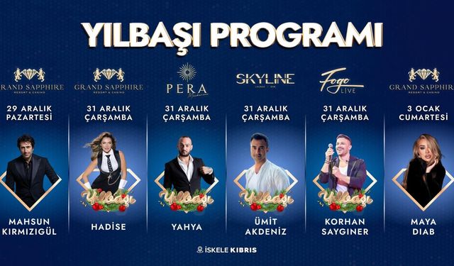 Grand Sapphire  2026’ya unutulmaz bir yılbaşı programıyla giriyor